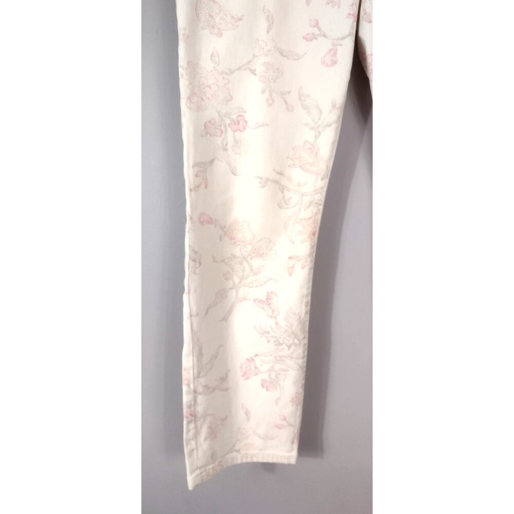 Ralph Lauren Floral Jean Modern Straight Ankle Cottagecore Coquette Sz 10 - Picture 8 of 16